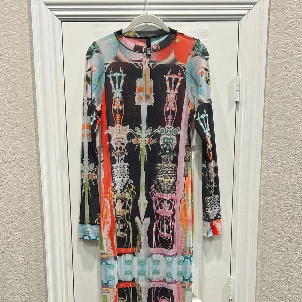 SKIMS long dress with tattoo print - Picture 4 of 7